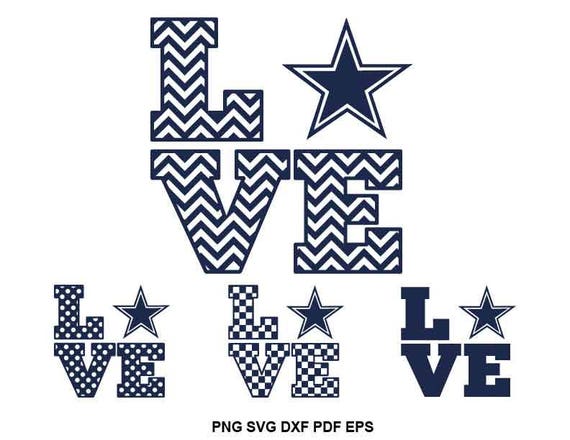 Dallas Cowboys svg file Texas svg files Cowboys heart svg