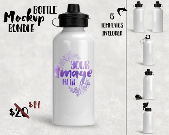 water bottles templates