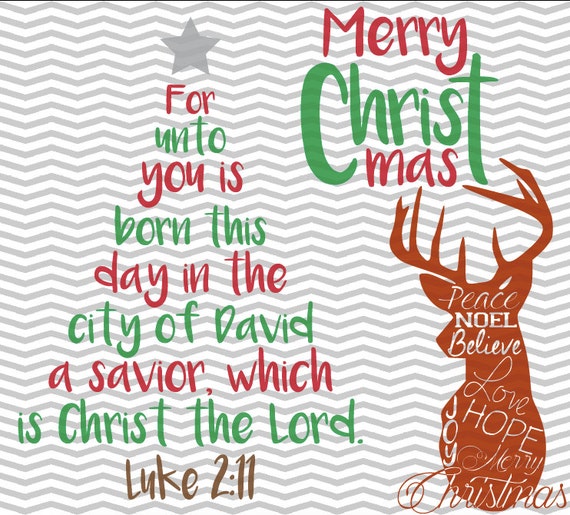 Christmas Tree Bible Verse Christmas Deer Merry Christmas