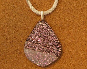 Dichroic Glass Pendant - Dichroic Jewelry - Fused Glass Pendant - Fused Glass Jewelry - Dichroic Necklace - Fused Glass Necklace