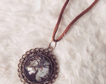 Necklace cameo with authentic Photogeaphie photo