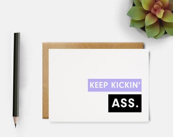 You Got This Card | Affirmation Card | Cancer Card | Recovery Card | Encouragement Card | Uplifting Card | Keep Kickin Ass Card