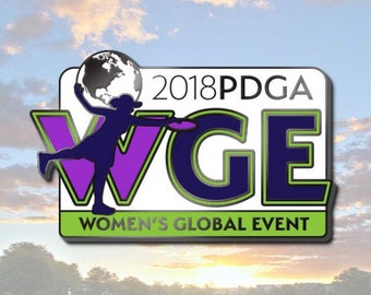 Women's Global Event Disc Golf Pin™ - PREORDER - High Quality Hard Enamel Pin