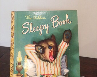 Vintage The Golden Sleepy Book 1948 Little Golden Book
