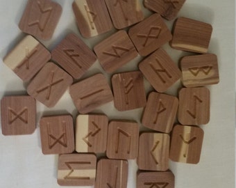 Reclaimed Aromatic Cedar Runes