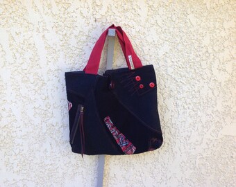 Bag Bi velvet and wool material