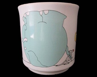 Go For It!" Mouse Pulling An Elephant Encouragement Coffee Mug Sandra Boynton