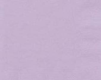 Lilac Lavender Napkins 20 pack, Birthday Napkin, Baby Shower Napkin, Wedding Napkin, Hen Party, Bachelorette, Christening
