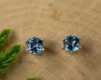 Santa Maria Aquamarine Sterling Silver Earrings