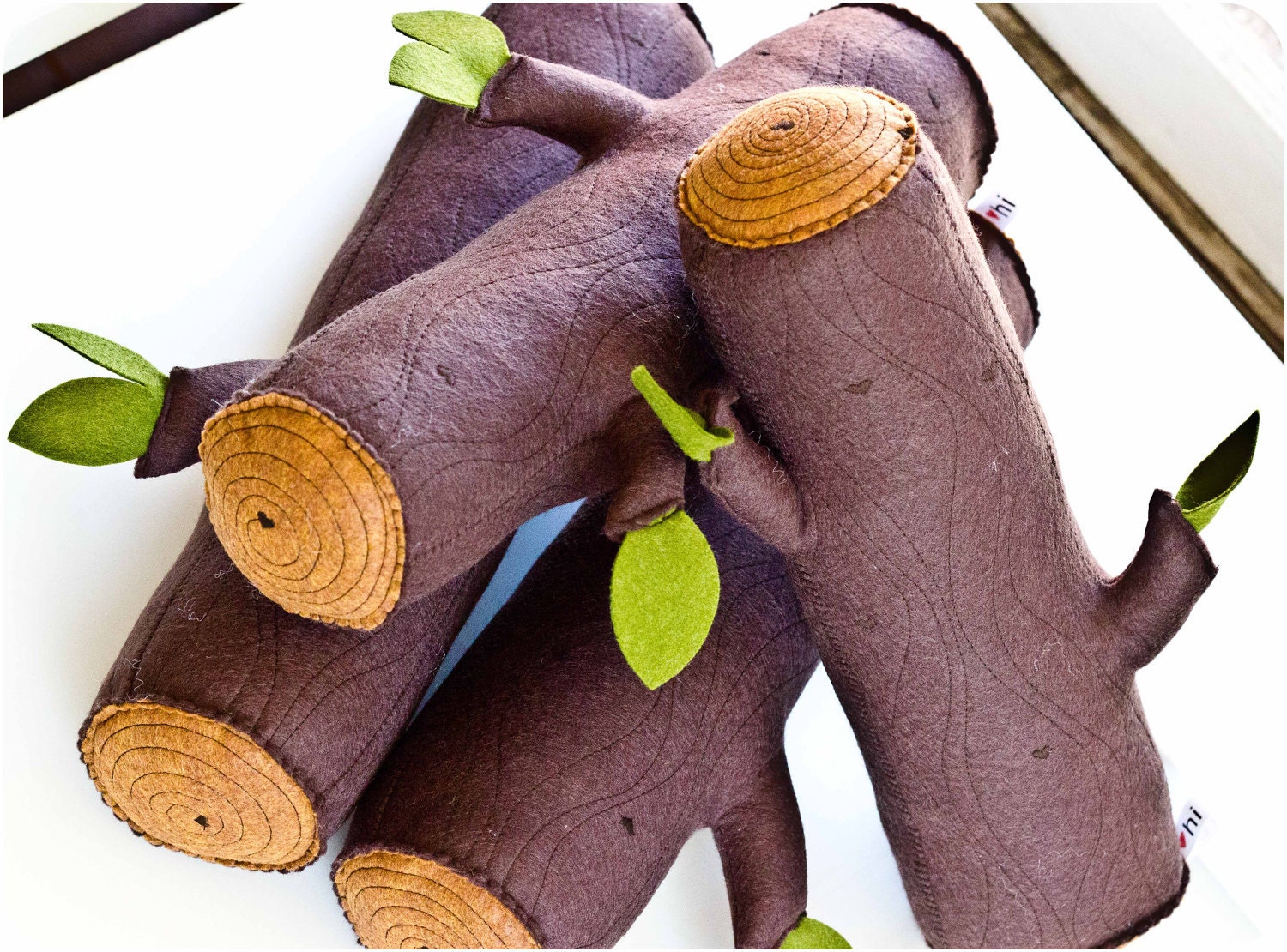 Bolster Roll Pillow Wool Log