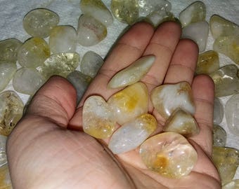 1 lb Citrine lots A grade natural Citrine tumbled stones