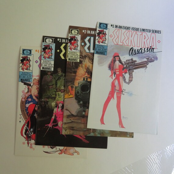 Elektra Assassin 1 8 1986 Full Set Epic Comics DE1 Fac Elektra Assassin 1 8 1986 Full Set Epic Comics DE1 Fac