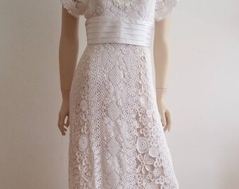crochet wedding dress