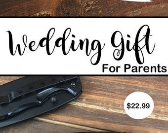 Father of the Groom Gift, Father Daughter Gift, Father in Law Gift, Father of the Groom, Personalized Engraved Knife, Father's Day Gift