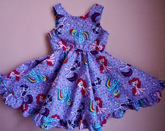 My Little Pony Dress, My Little Pony Birthday Outfit, Sparkle Twilight Birthday Outfit, MLP Birthday Dress, Twilight Sparkle Dress