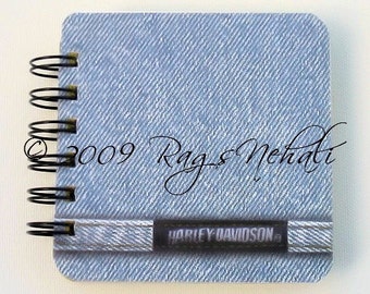 Harley Davidson Motorcycle Bikes Biker - Post It Note Holder Planner - Perfect Valentine gift for Him - Man \/ Boy in your life
