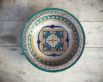 Guatemalan Pottery Bowl Wall Hanging, Rustic Home Decor, Bohemian Decor, Decorative Plates, Ceramic Wall Decor, Gallery Wall Decor, Jungalow