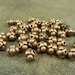 Bumpy Round Heavy Spacer Beads Antiqued Copper Tone 6x5mm 25pc
