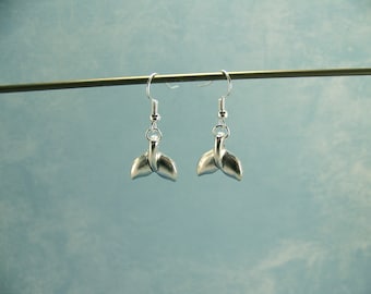 Whale Earrings~Whale Tail earrings; whale tail jewelry; orca jewelry; orca earrings; whale tail; beach earrings; beach jewelry; WHALES