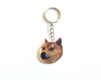 Doge Shibe Meme Inspired Keychain