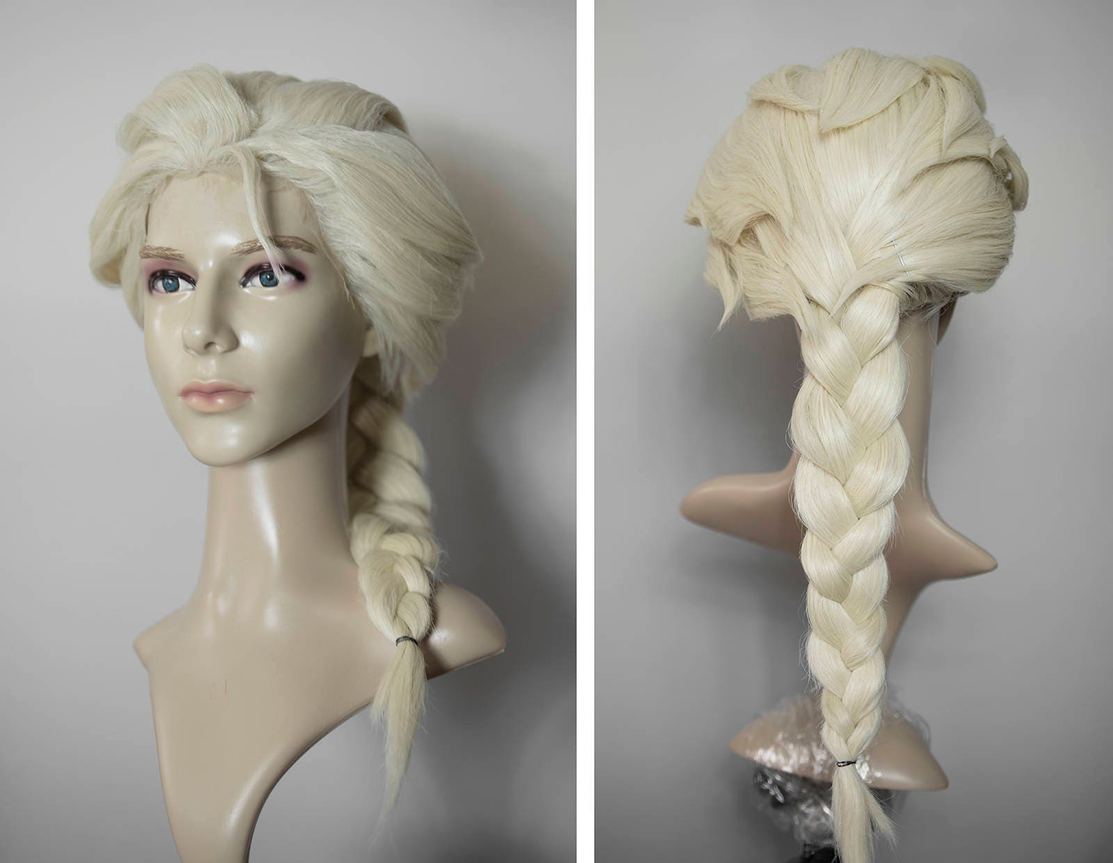 Elsa FROZEN blond platinum wig cosplay lace front