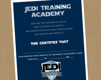 jedi training academy certificate printable certificate instant download - Jedi Knight Certificate Template jedi training academy certificate printable certificate instant download - Jedi Knight Certificate Template