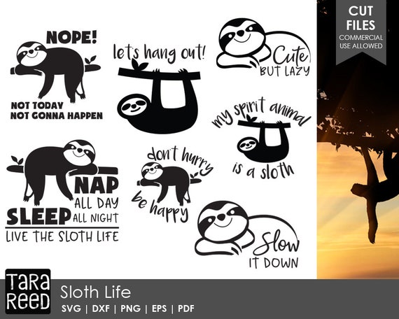 Download Sloth Life svg / Sloth svg / Humor svg / Sloth / svg files