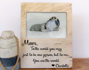 Mom Frame Mother's Day Gift for Mom From Kids Son Daughter Mom Frame Mom Birthday Gift Mothers Day 2018