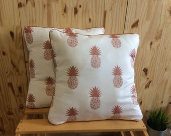 Brass pineapple pillow cover