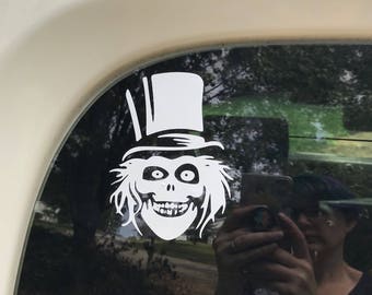 Hatbox Ghost Disney Haunted Mansion Inspired Car, Laptop, or Decor Decal