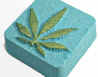 Mary Jane Bath Bomb - Cannabis Flower Bath Bomb - Homemade Bath Bomb - Marijuana Scent Bath Bomb - Bath Bombs for Men - Kush Bath Bomb -