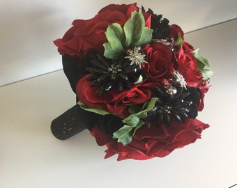 Silk flowered alternative bouquet