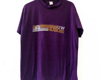 Vintage 80s University of Washington Huskies Tee