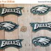 Handmade Iron On Appliques Philadelphia Eagles Logo Cotton Fabric 6 Piece Set