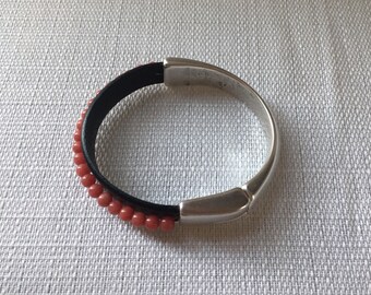 Leather Beaded Wrap Bracelet