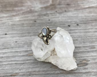 Vintage Sterling Silver Flower Ring
