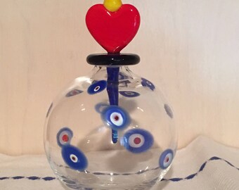 Gorgeous Swedish Perfume Bottle with glass stopper