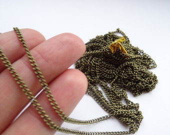5M Link-Soldered Copper Curb Chains Antique Bronze 3 x 2mm - CHN21
