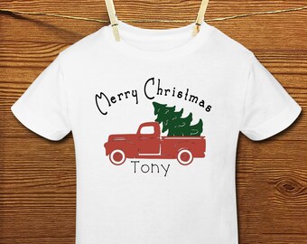 Christmas Red Truck Shirt/Onesie