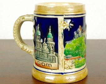 Vintage Salzburg Beer Stein Tankard Wekara 5507 100ml/3.3 oz from 70s