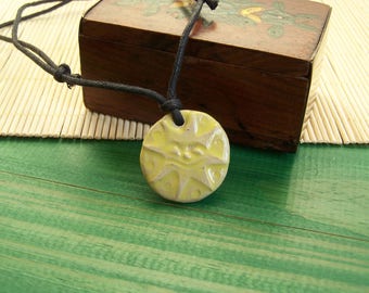 Ceramic jewelry and Earth child necklace