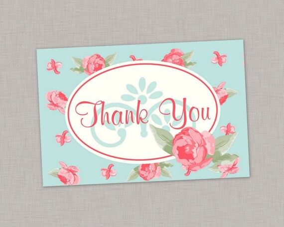 tea party thank you cards