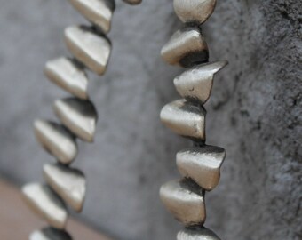 Earrings handmade with a stack of stones
