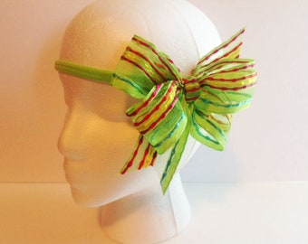 Green Headband, Green Bow Headband, Ladies Headband, Teen Headband, Girls Fancy Headband, Woman's Headband, Womans Headband, Headband FH55