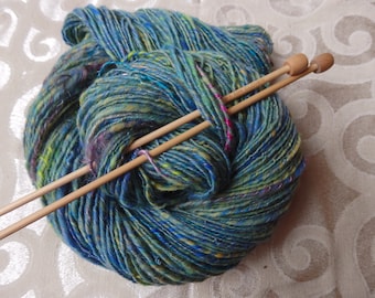 Mermaid Hair handspun merino and silk yarn, 200 yards sport weight