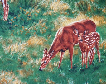Whitetail Deer Scenic - Wild Wings, Rosemary Millette for Springs Creative - 1 yard - more for one continuous cut - F3