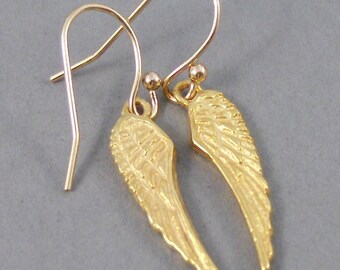 Royal Golden Wings,Earrings,Gold Earrings,Gold,Gold Filled,Wing,Angel Wing,Angel Wing Earrings,Gold Wing,Gold Earring,SeaMaidenJewelry
