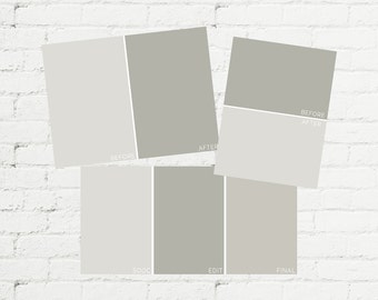 BEFORE & AFTER Template Pack of 3 / Designed for Before and After Image Previews