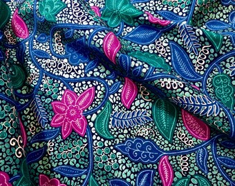 Vintage Cotton Dutch Java Print by Vlisco - One Yard