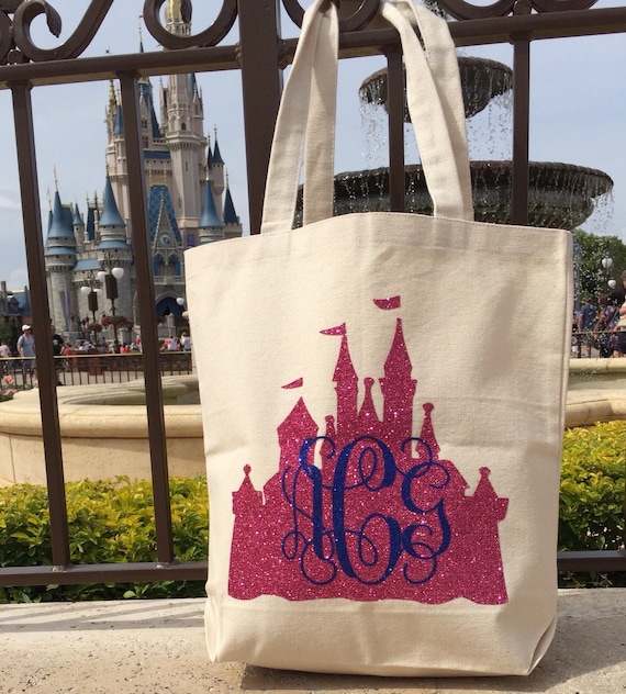 Disney Canvas Tote Bag Disney Castle Canvas Tote Bag